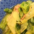 ちまてぃ〜's cooksnap of when they made 美味！ベーコンとレタスの醤油炒め.