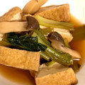 おきむや's cooksnap of when they made 小松菜　厚揚げ　しめじの煮物.