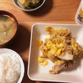 ぴろり＋'s cooksnap of when they made 白菜の漬物と豚こまの卵とじ.