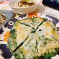 reina1101's cooksnap of when they made ほうれん草とチーズのチヂミ☆.