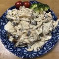 クックP8KGHH☆'s cooksnap of when they made ★ハンバーグきのこクリームソース★.