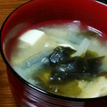 もん★もん's cooksnap of when they made ちょっとずぼら♡鰹と昆布だしのお味噌汁★.