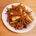 yuka119's cooksnap of when they made シャキシャキ大根と豚肉のオイスター炒め.