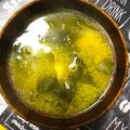 夕飯は６時です's cooksnap of when they made わかめと豆腐のみそ汁.
