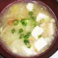 ムーミン☆ママ's cooksnap of when they made 白菜と豆腐のお味噌汁.