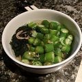 White_Bear's cooksnap of when they made オクラとわかめのスープ.