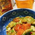らすくるん's cooksnap of when they made アボカドとサーモン♪香味ダレ和え.