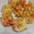 クック0UQ98I☆'s cooksnap of when they made 簡単！コーンとカニカマのワンタン揚げ.