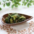 まろんかふぇ's cooksnap of when they made 簡単一品♪セロリの葉の甘味噌胡麻和え.