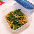 hanemakoo's cooksnap of when they made 菜の花と油揚げのからし和え(*^^*).