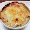 ももん８'s cooksnap of when they made ポテトとベーコンの簡単グラタン.