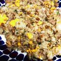 ちゃちゃふく's cooksnap of when they made ペロっとイケちゃう♪ひき肉納豆チャーハン.