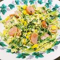 みぽぴぽ's cooksnap of when they made ダシダで、卵・豆苗・ウインナーの炒め物.