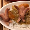 yueriko's cooksnap of when they made ウインナー飾り切り★うさぎちゃん.
