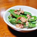 猫のオソマ's cooksnap of when they made スナックエンドウのおかか和えレシピ.