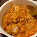 kaoorii's cooksnap of when they made 鶏もものトマト煮リゾット♪簡単煮るだけ.