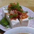 単！！'s cooksnap of when they made 温豆腐のキムチ乗せ.