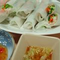南かいこ's cooksnap of when they made 鶏の生春巻　ねぎソース添え.