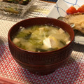 ちゃぴ♥'s cooksnap of when they made 簡単朝食✿小松菜ときのこと豆腐のお味噌汁.