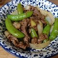 モコのぶりん's cooksnap of when they made 牛肉とスナップえんどうの炒め物.