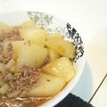 teddynancy's cooksnap of when they made 大根をひき肉といっしょに炊きました.