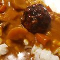 きつねどんべい's cooksnap of when they made レトルト●ミートボールカレー.