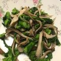 りんちゅとボス's cooksnap of when they made 舞茸と菜の花のにんにく炒め.