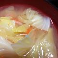 ラクラクダ's cooksnap of when they made 余りキャベツで簡単♪キャベツのお味噌汁.