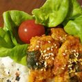 L0TUSR00TS's cooksnap of when they made 一口サイズでお弁当にも♪豚肉＆ワカメ.