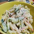 okazakana's cooksnap of when they made カニカマときゅうりのマカロニサラダ☆.