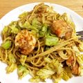 クックK4WBJD☆'s cooksnap of when they made 海老とキャベツのジェノベーゼ♪.