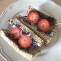 Yokchina's cooksnap of when they made 萌え断♪あんこと苺のホイップサンドイッチ.