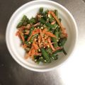 クックZ8J4H4☆'s cooksnap of when they made いんげんと人参のピーナッツ和え.