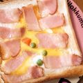 のりこったん's cooksnap of when they made 小松菜とベーコン☆キッシュトースト.