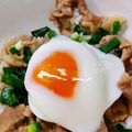 あおやがら's cooksnap of when they made 超簡単☆甘辛！激うま青ねぎ温玉豚バラ丼♫.