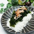 Dellaたん's cooksnap of when they made 大根の桜エビ（あみえび）ワカメのせサラダ.