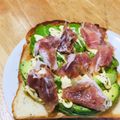 march0718's cooksnap of when they made アボカドと生ハムのトースト♡.