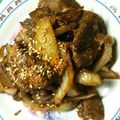 あやこ６１'s cooksnap of when they made 黒はんぺんと新玉のポン酢炒め★チーズ絡め.