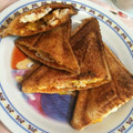 あやこ６１'s cooksnap of when they made (∵)屋：とろーり目玉焼きトースト.