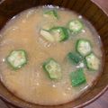 〜遊馬子〜's cooksnap of when they made 簡単お味噌汁☆彡【オクラと玉ねぎ】.
