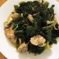 むらみゅう's cooksnap of when they made 鶏もも肉とホウレン草＆キノコのバター炒め.