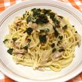なっらー's cooksnap of when they made げきうまツナマヨパスタ.