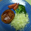 おやんず's cooksnap of when they made 水切り不要！簡単ふわ～り豆腐ハンバーグ.