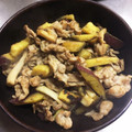 クックMT3NJY☆'s cooksnap of when they made さつまいもと豚コマの生姜焼き.
