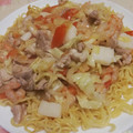 クック0UQ98I☆'s cooksnap of when they made トマトと海鮮あんかけ焼きそば.