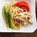 ktmsora's cooksnap of when they made サラダうどん 棒々鶏風.