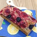 パンダ達の母です。's cooksnap of when they made いちごとブルーベリーのパウンドケーキ.
