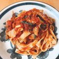 kchil's cooksnap of when they made 塩サバトマトのパスタ.