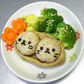 ☆ありか358☆'s cooksnap of when they made シロタンのお稲荷さん（キャラ弁）.