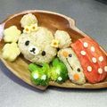 ☆ありか358☆'s cooksnap of when they made ルルとロロ♪キャラ弁.